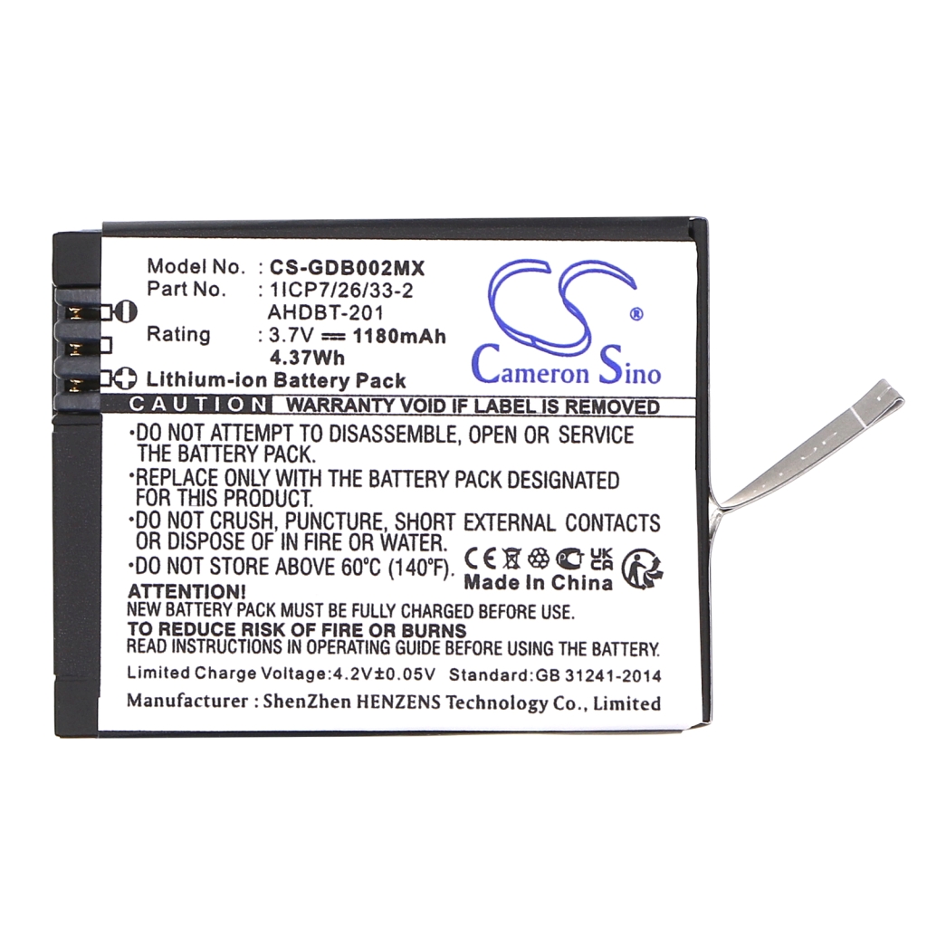 Batterij voor camera GoPro Hero3 Silver Edition