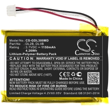 Compatibele batterijvervanging voor 3gen DL2-1331X4,DL2B,DLIIB