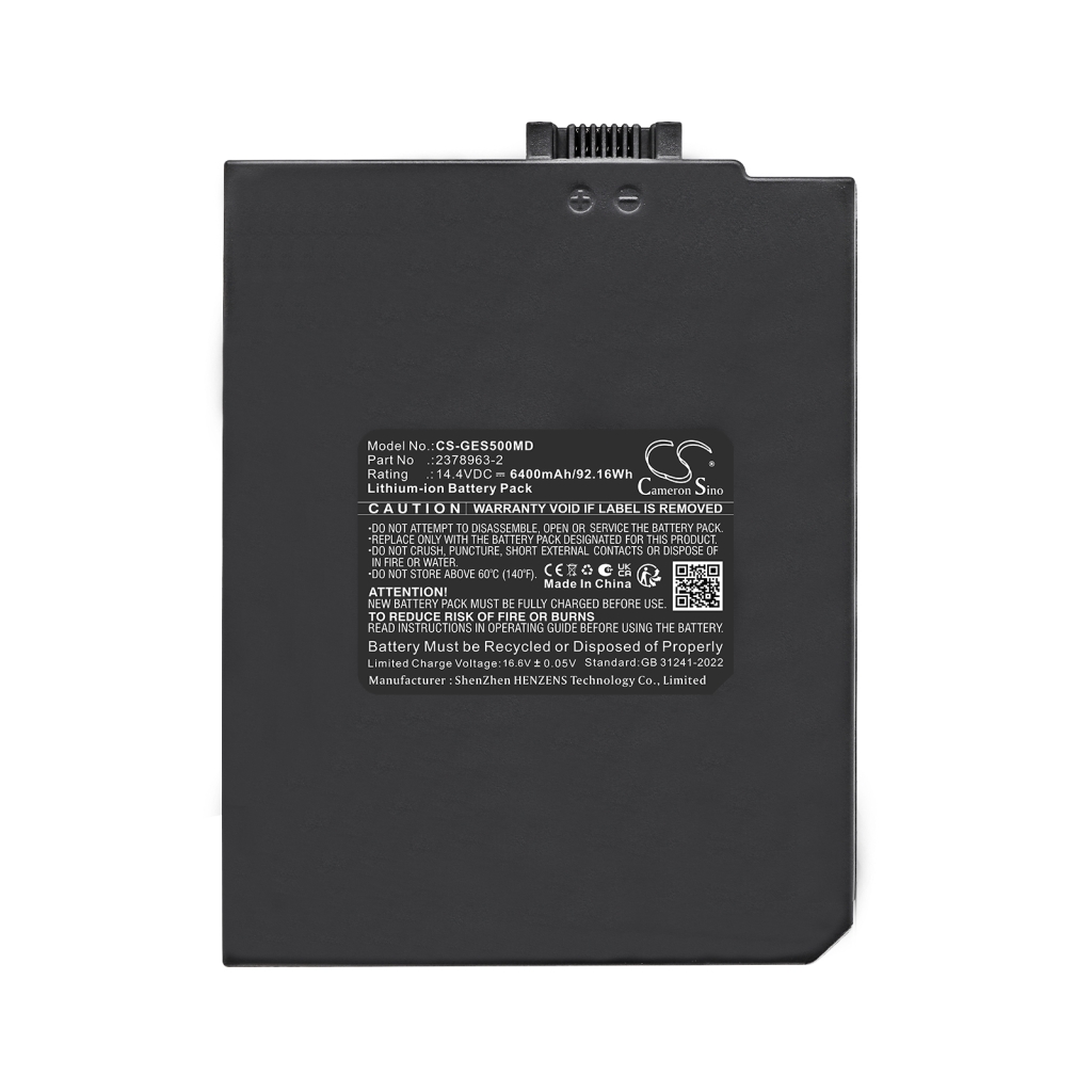 Cameron Sino CS-GES500MD accupack-weergave: 14,4V 6400mAh Li-ion, voor medisch echoapparaat