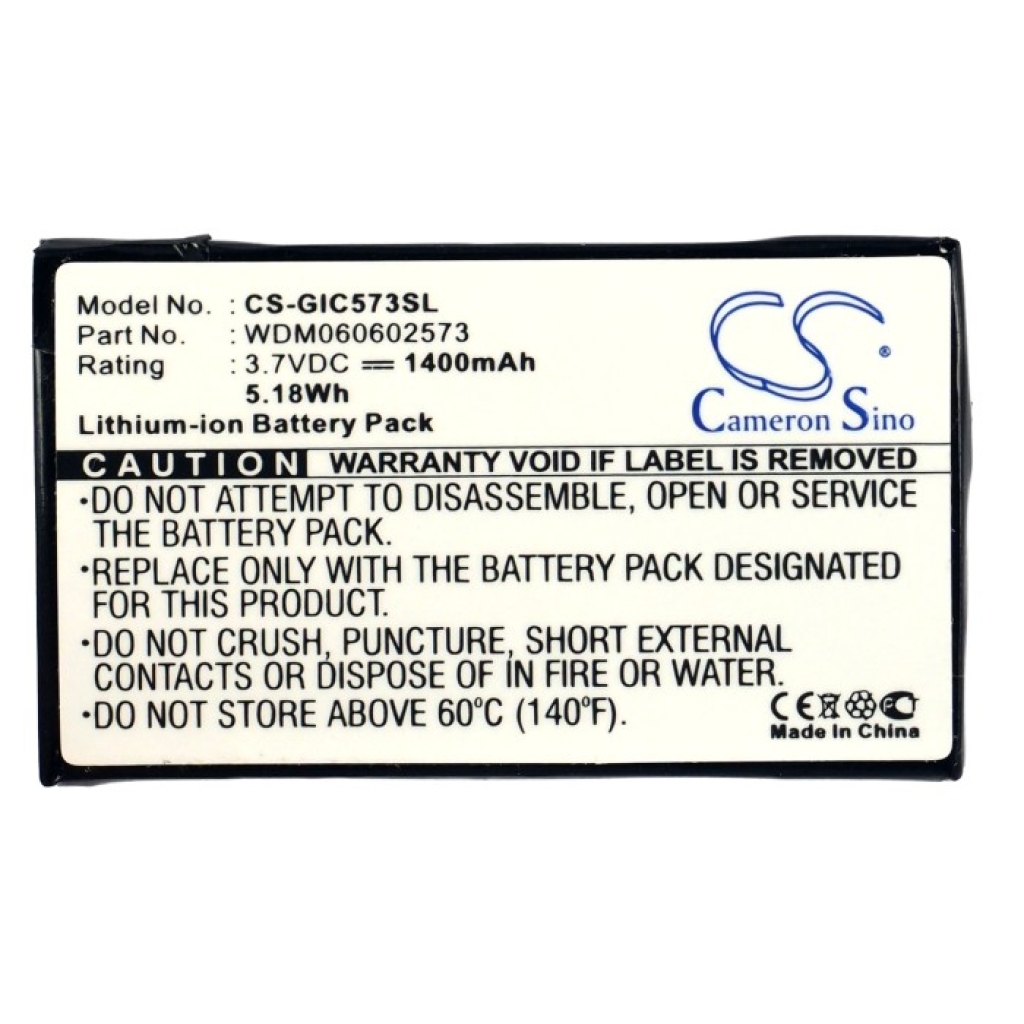 Notebook batterij Gigabyte CS-GIC573SL