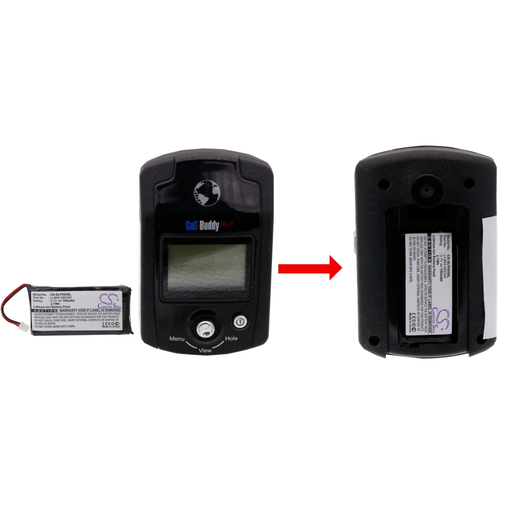 GPS, Batterie de navigation Golf Buddy CS-GLF003SL
