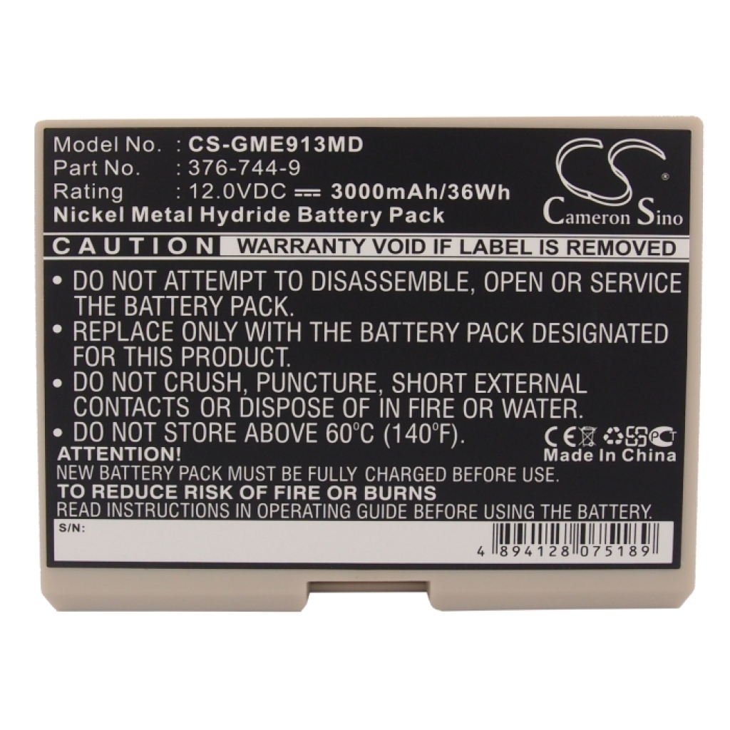 Batterij compatibel met GE CS-GME913MD