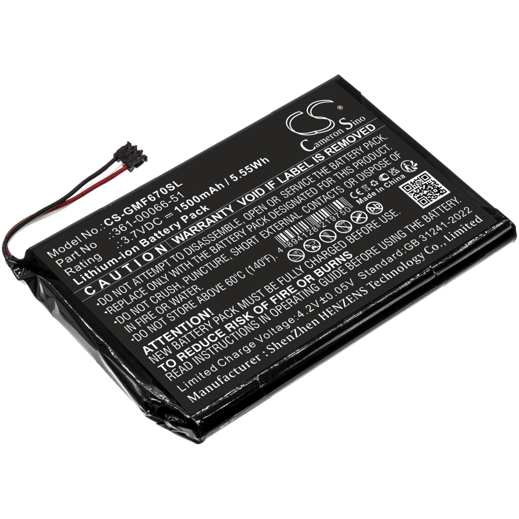 GPS, Batterie de navigation Garmin CS-GMF670SL