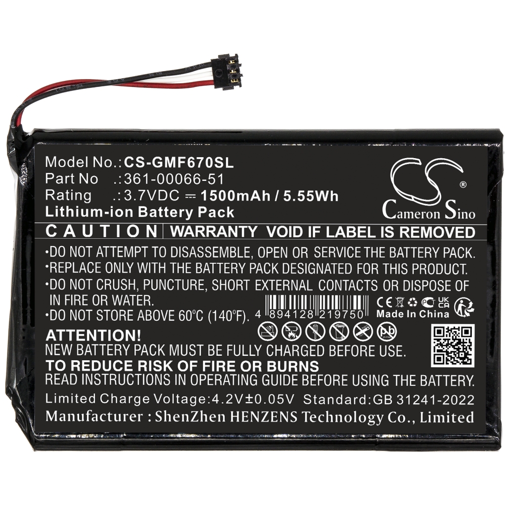 GPS, Batterie de navigation Garmin CS-GMF670SL