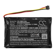 Compatible battery replacement for Garmin KH44BH48D6DE5