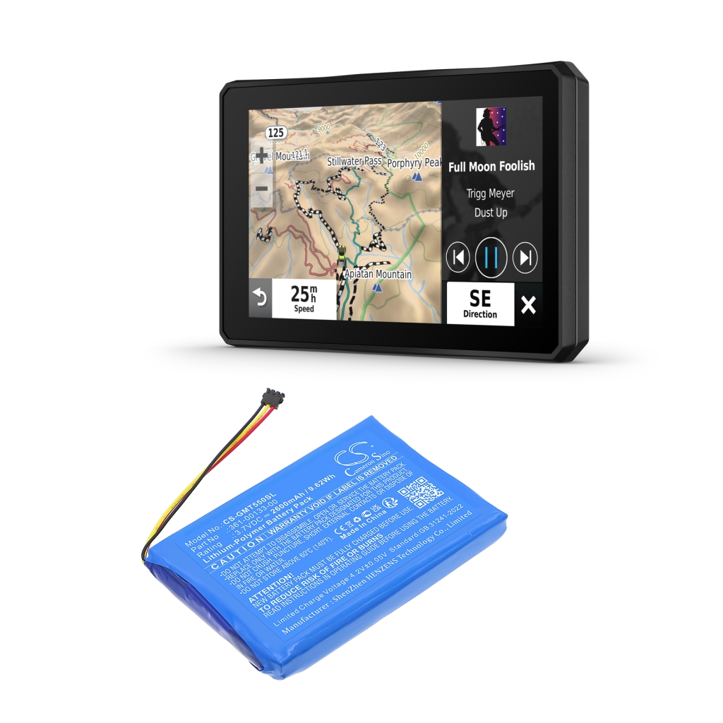 GPS, Batterie de navigation Garmin CS-GMT550SL