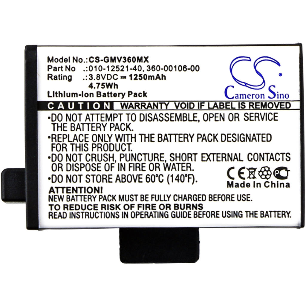 Cameron Sino CS-GMV360MX vlakke voorlabelweergave: 3,8V 1250mAh