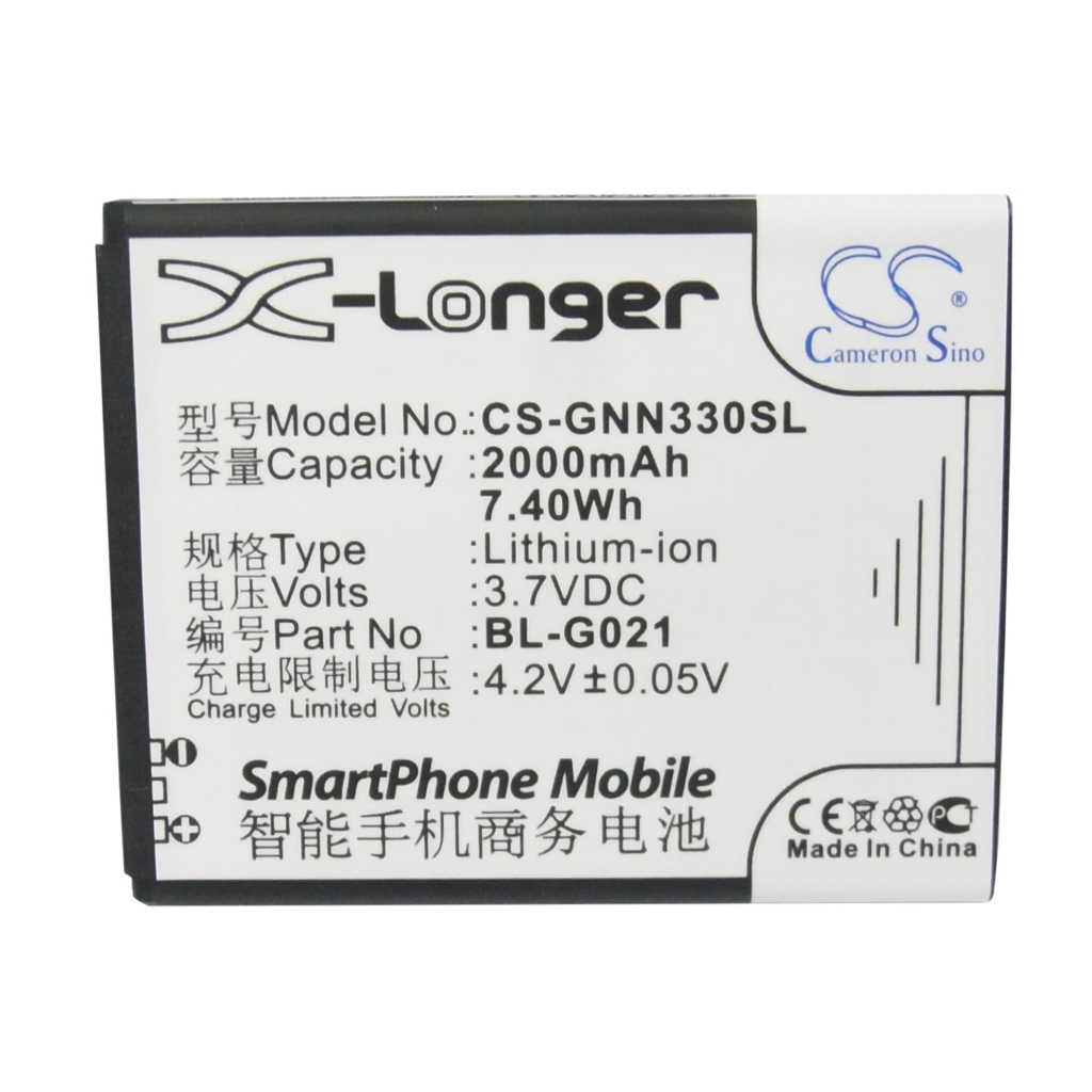 Batterij compatibel met GIONEE CS-GNN330SL