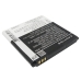 Cameron Sino X-Longer CS-GNN360SL donkere achterkant, CAUTION-tekst en streepjescode, laadspanning 4,2V
