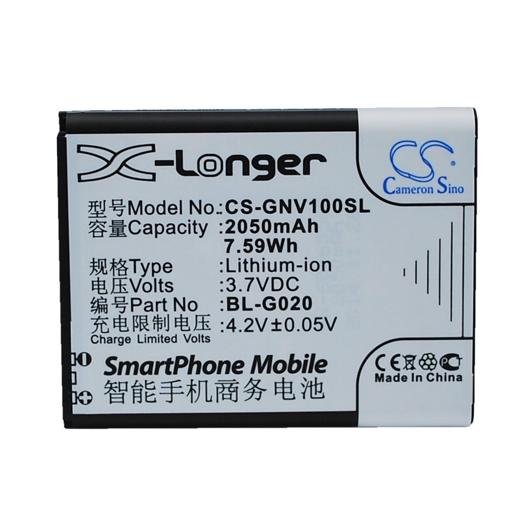 Batterij compatibel met GIONEE CS-GNV100SL