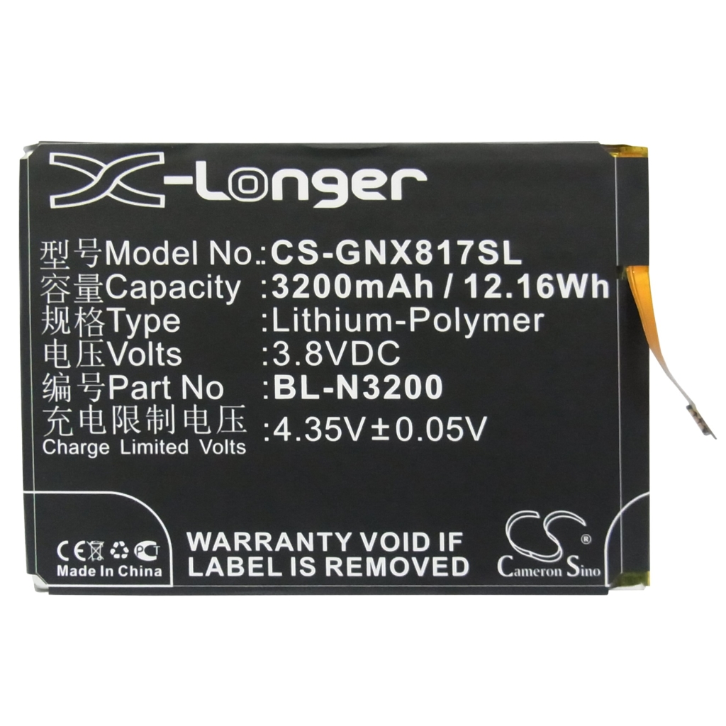 Batterij compatibel met GIONEE CS-GNX817SL