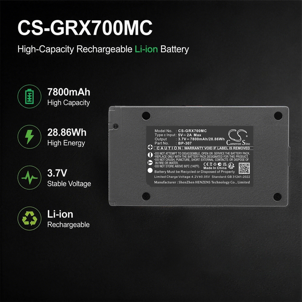 Batterij compatibel met Gardepro Meidase CS-GRX700MC