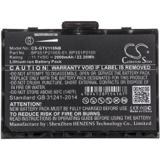 Remplacement de batterie compatible pour Getac 441129000001,441142000003,BP3S1P2100,BP3S1P2100S-01