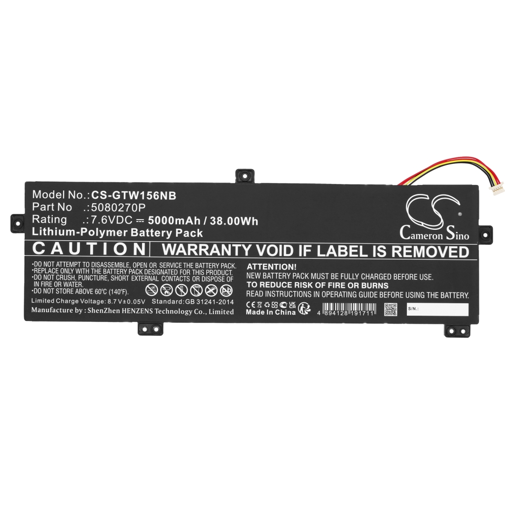 Batterij Vervangt 5080270P