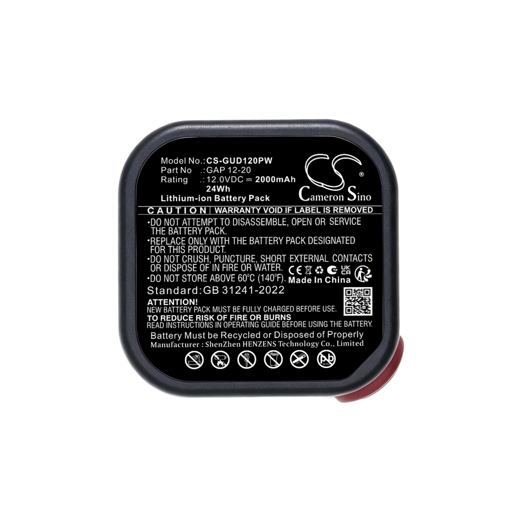 Batterij compatibel met Gude CS-GUD120PW
