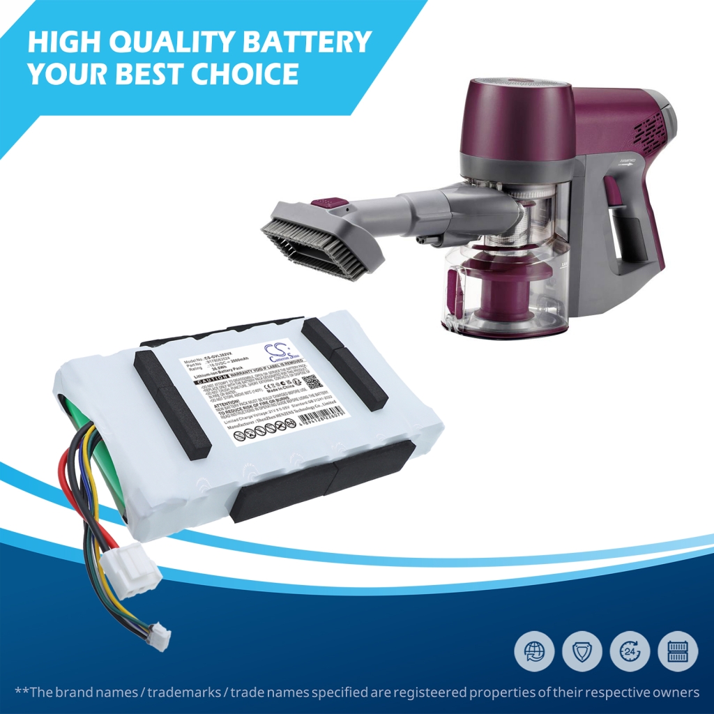 Batterijen voor stofzuigers Grundig CS-GVL382VX