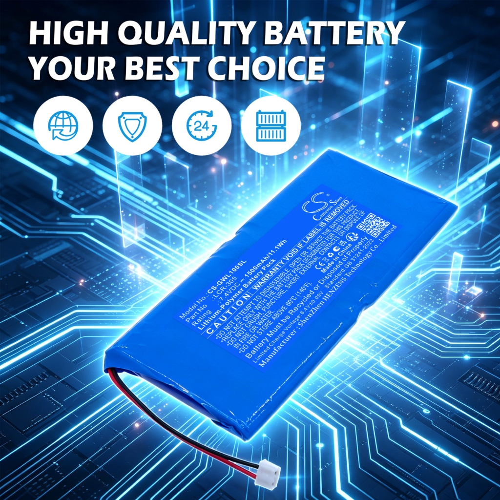 Batterij compatibel met Gw instek CS-GWL100SL