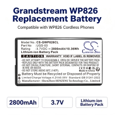 Compatibele batterijvervanging voor Grandstream UGS-03