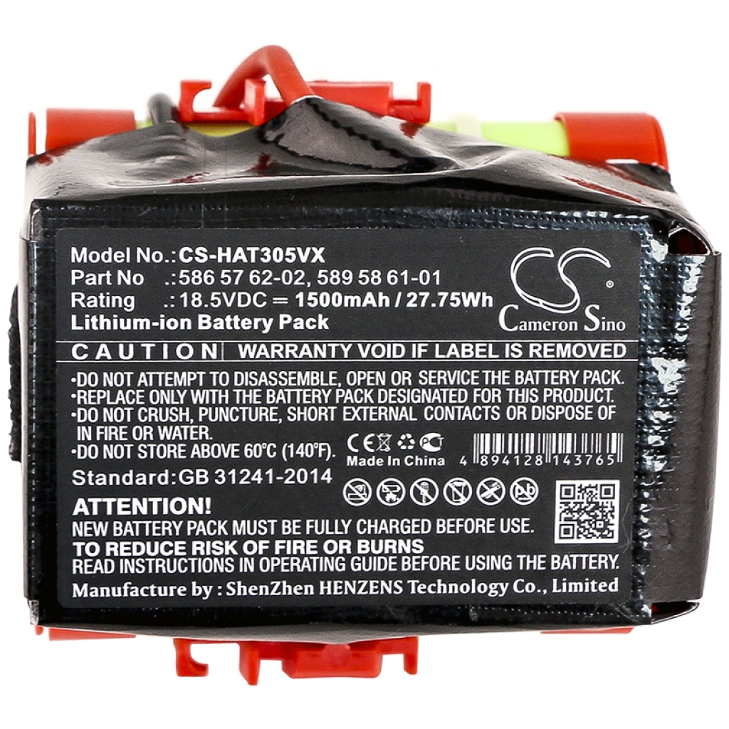 Cameron Sino CS-HAT305VX Li-ion battery pack label 18.5V 1500mAh 27.75Wh