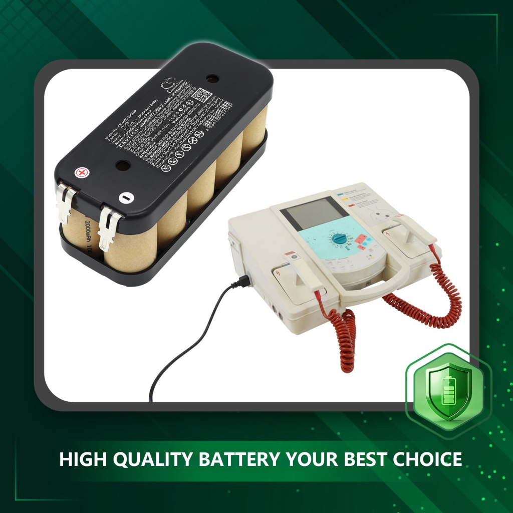 Batterij compatibel met Hellige Phillips CS-HBD500MD