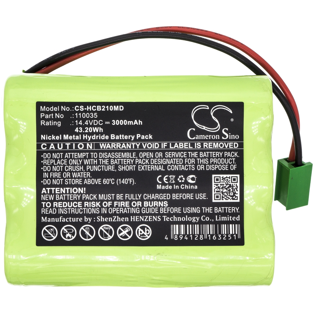 Batterij compatibel met Hellige CS-HCB210MD