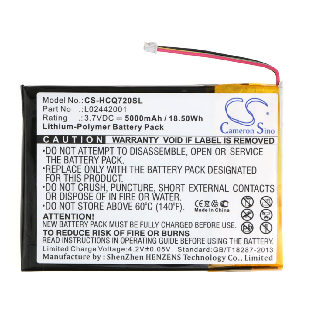 Remplacement de batterie compatible pour HP L02442001