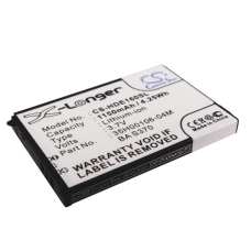 Compatibele batterijvervanging voor HTC 35H00106-01M,35H00106-02M,BA S370,DREA160