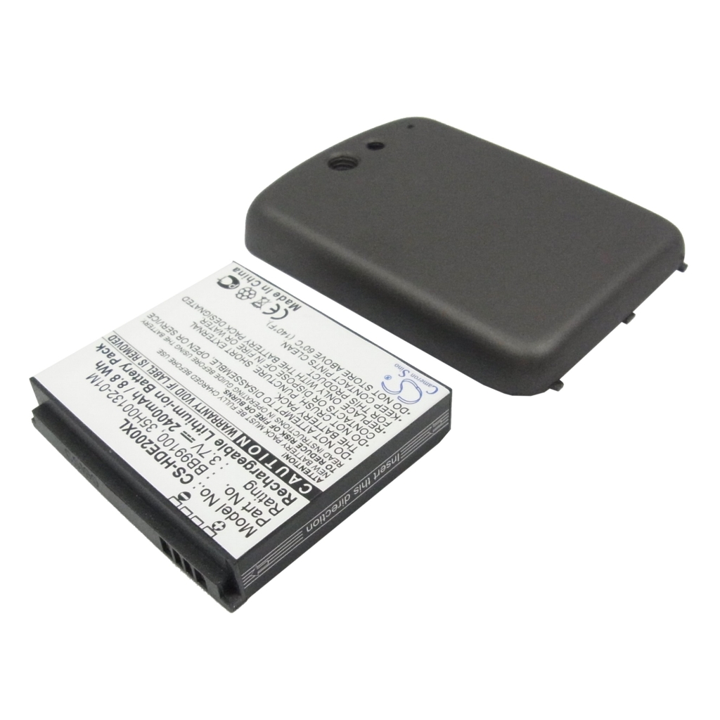 Cameron Sino CS-HDE200XL achterlabelweergave: 2400mAh Rechargeable Li-ion, donkere verlengde achterklep