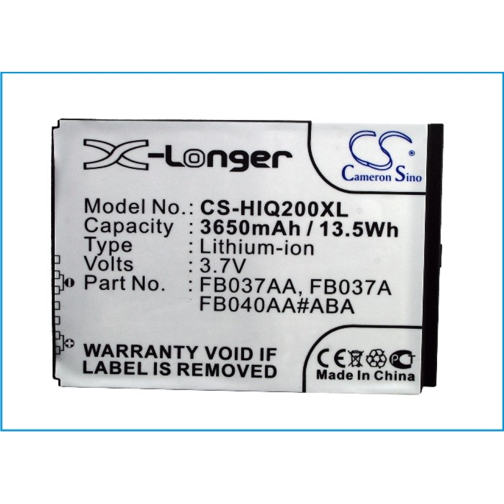 Batterij compatibel met HP CS-HIQ200XL