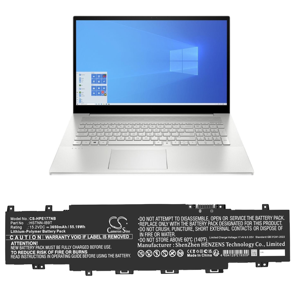 Notebook batterij HP CS-HPE177NB