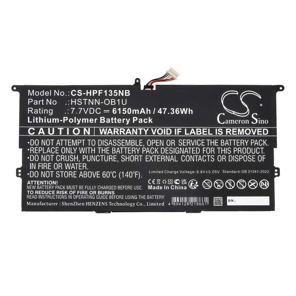 Batterie pour ordinateur portable HP CS-HPF135NB