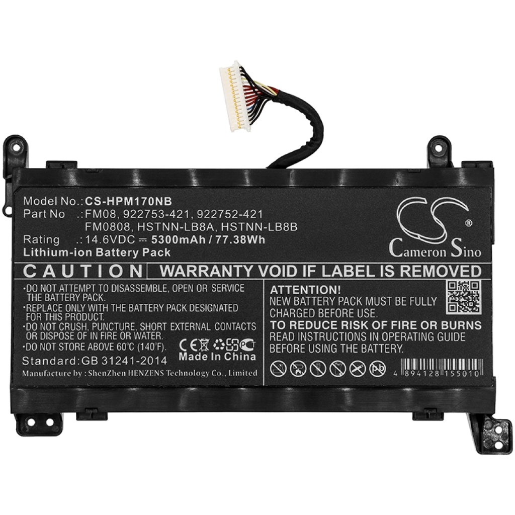 Notebook batterij HP Omen 17-AN033TX