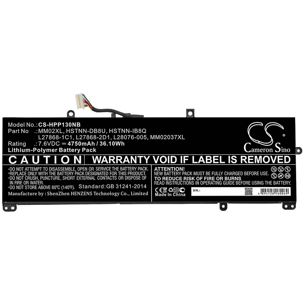 Batterij Vervangt MM02XL