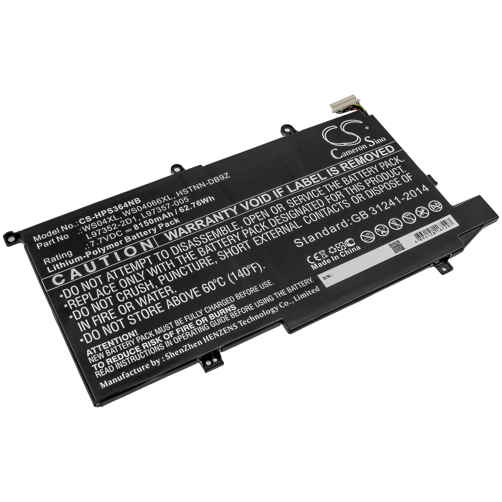 Batterij Vervangt WS04XL