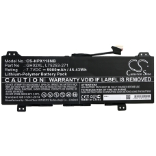 Compatibele batterijvervanging voor HP 4473A9-2S1P,BQ40Z552,GH02047XL,GH02XL,HSTNN-DB9M...