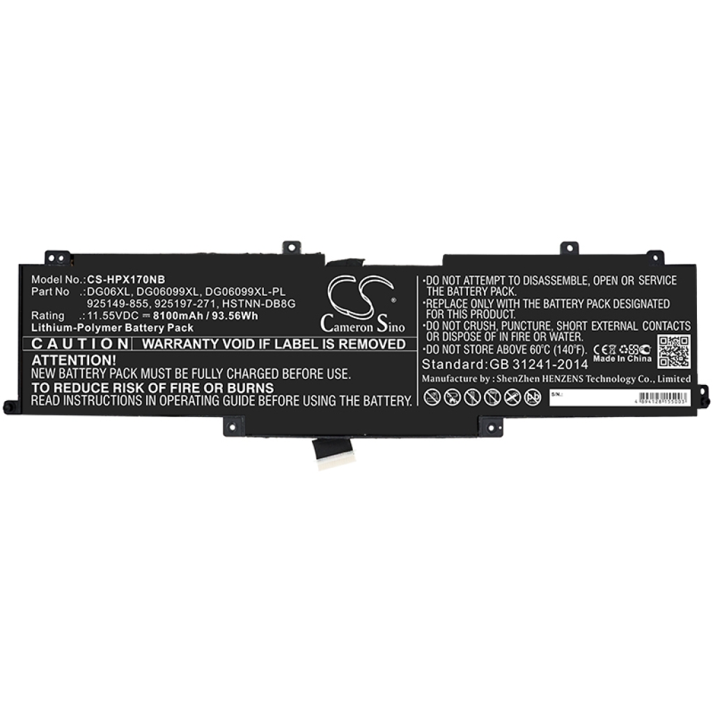 Batterij Vervangt DG06099XL