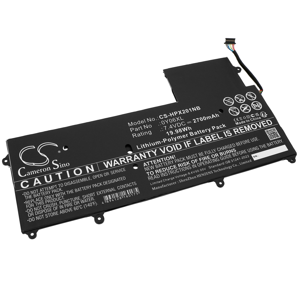 Batterij Vervangt 0Y06XL