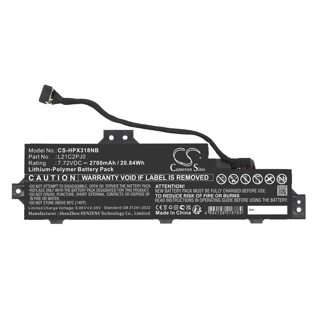 Batterie pour ordinateur portable Lenovo CS-HPX318NB