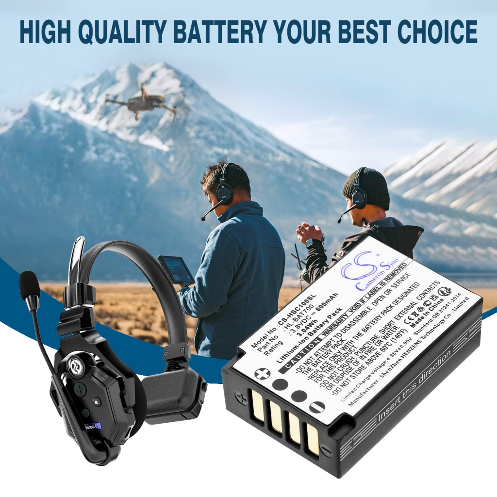 Batterij compatibel met Hollyland CS-HSC100SL