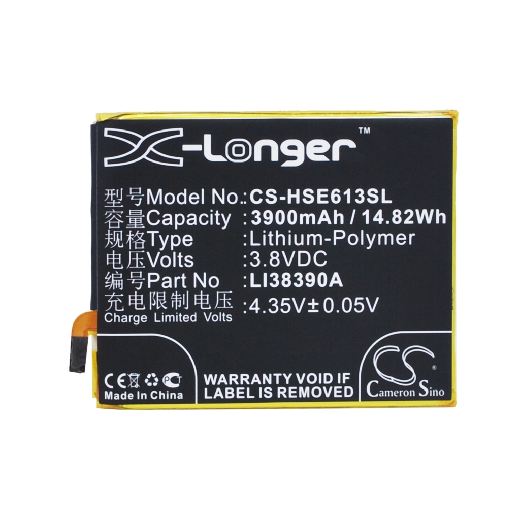 Batterij compatibel met Hisense CS-HSE613SL