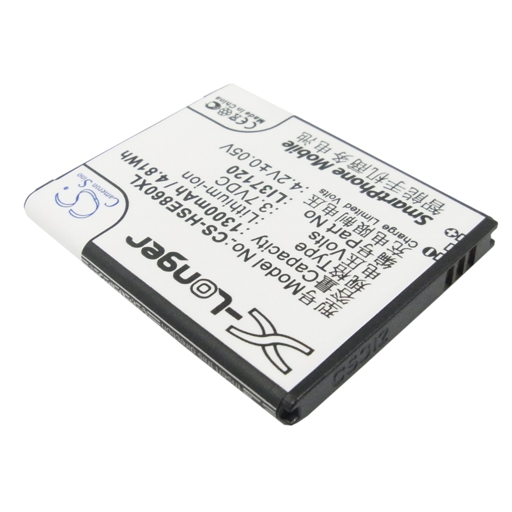 Cameron Sino X-Longer CS-HSE860XL achterlabelweergave: 3,7V 1300mAh