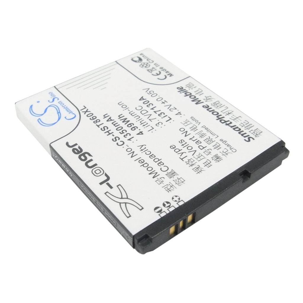 Cameron Sino X-Longer achteraanzicht met contacten: 1350mAh 3,7V