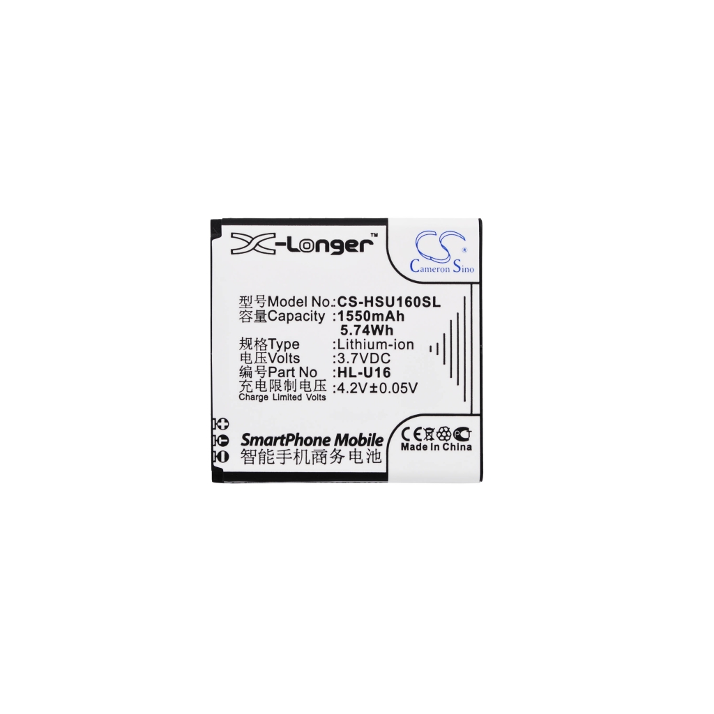 Cameron Sino X-Longer vooraanzicht: 1550mAh 3,7V 5,74Wh