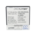 Cameron Sino X-Longer vooraanzicht: 1700mAh 3,7V 6,29Wh