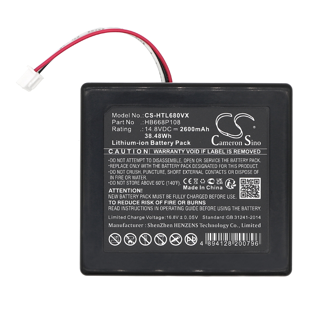 Remplacement de batterie compatible pour Hobot HB668P108