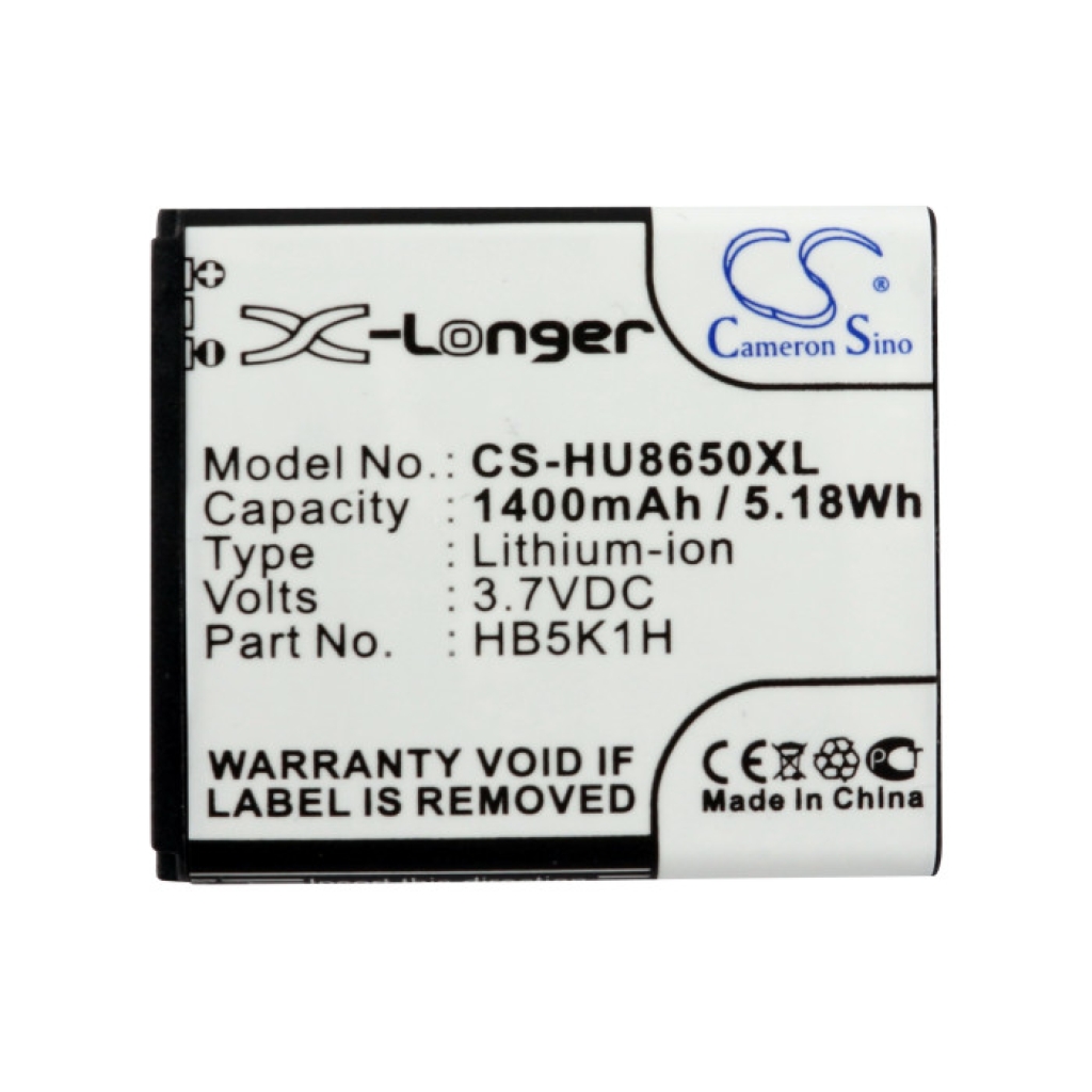 Batterij compatibel met Huawei AT&T MetroPCS T-Mobile MTC Srf CS-HU8650XL