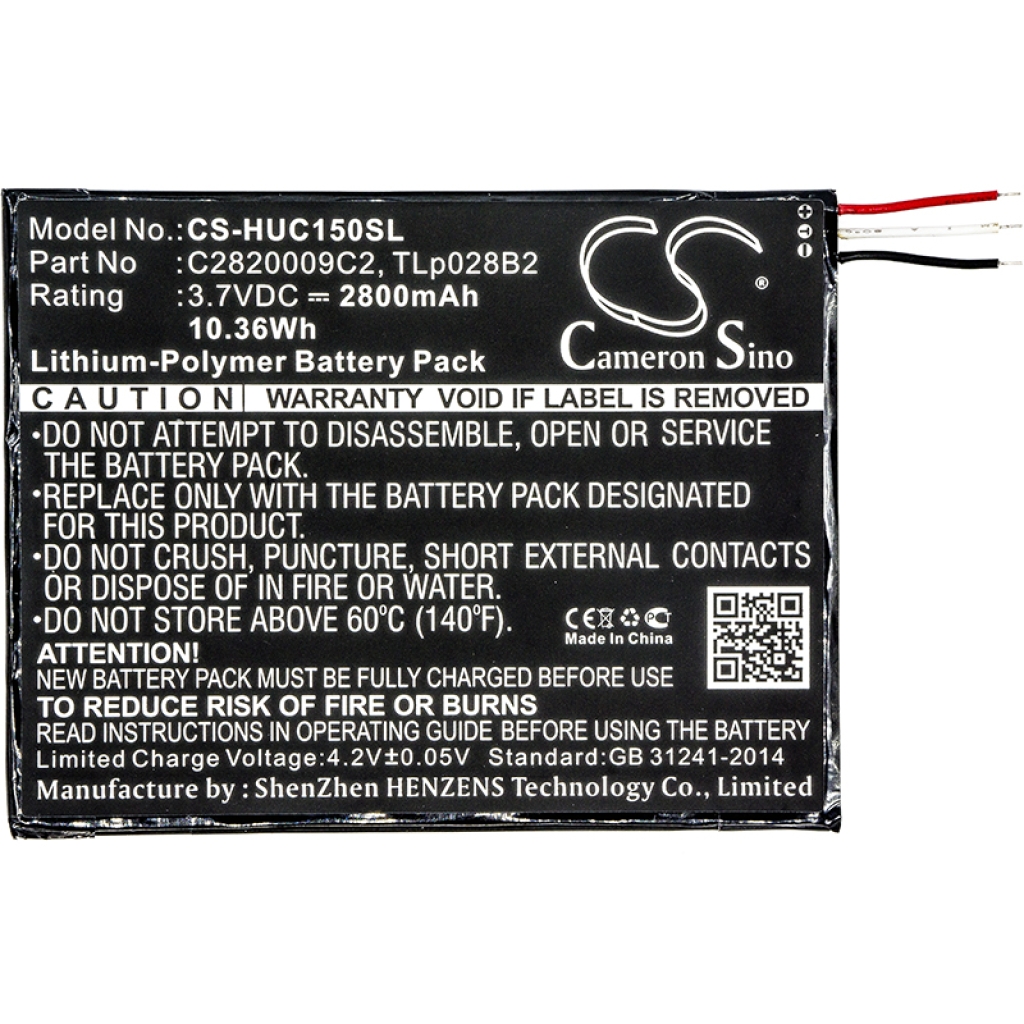 Batterij Vervangt TLp028B2
