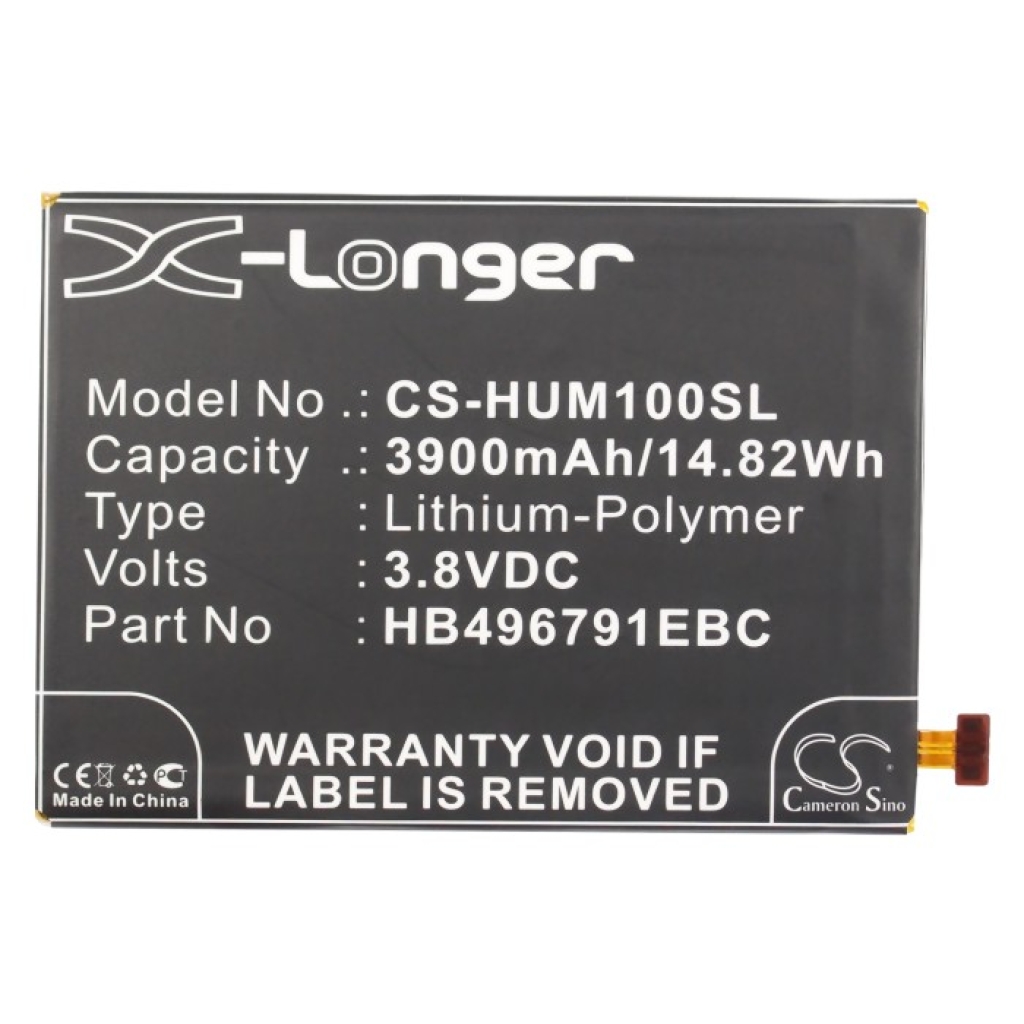 Batterij Vervangt HB496791EBW
