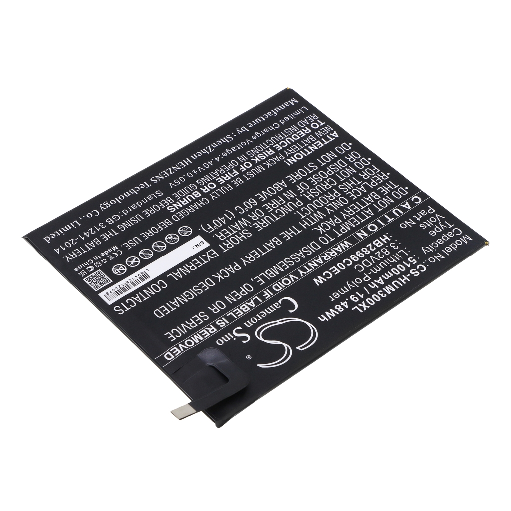 Remplacement de batterie compatible pour Huawei HB2899C0ECW
