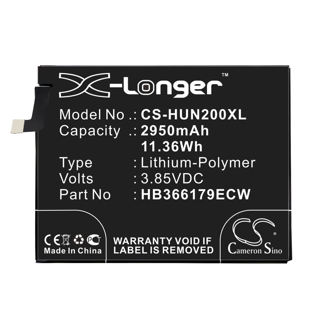 Compatible battery replacement for Huawei HB366179ECW
